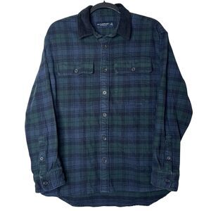 Abercrombie‎ & Fitch Men’s 90s Oversized flannel shirt Medium retro soft grunge